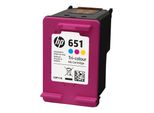 Hp 651 Tri-Color Original Ink Advantage Cartridge, C2P11AE (300 Pages)