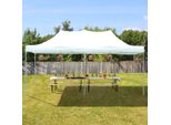 Toolport 3X6M Gazebo Pieghevole, Economy Acciaio, Bianco