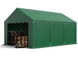 Toolport Tendone Deposito 4X6 M Pvc 700 N Tenda Capannone Impermeabile Verde Scuro