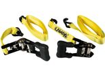 Set 2 Nastri Tensori Lampa Pro-Safe Con Cricchetto A Doppio Gancio 5M