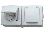 Kopp 137002003 Presa Di Corrente Con Contatto Di Messa A Terra, A 2 Vie Con Copertura E...