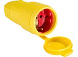 Contatto Di Terra In Gomma As-Schwabe Senza Cavo Max. 2,5Mm² 230V Giallo IP44