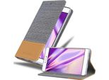 Custodia Cadorabo Per Huawei P8 Custodia Protettiva In Grigio Custodia Per Cellulare Custodia A Libro Cover