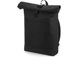 Bagbase BG855 | Zaino Roll-Top / Zaino Per Il Tempo Libero | 32 X 44 X 13 Cm - Colore: Nero - Dimensioni: 32 X 44 X 13 Cm