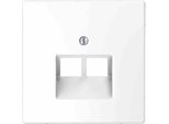 Merten MEG4522-6035 Coperchio System Design Uae Inserto RJ45 2-Gang Lotus Bianco Lucido