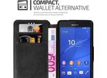 Cadorabo Custodia Per Sony Xperia Z3 Compact Case In Nero Custodia Protettiva Custodia Per Cellulare Custodia Cover