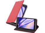 Cadorabo Custodia Per Lg V20 Cover Protettiva In Rosso Custodia Per Cellulare Cover Chiusura Magnetica