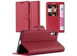 Cadorabo Custodia Per Sony Xperia Xz / Xzs Cover Protettiva In Rosso Custodia Per Cellulare Cover Chiusura Magnetica