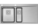 Lavello Da Cucina 100X52Cm, Lavello Da Incasso Olynthos, Foro Per Rubinetto, 1,5 Vasca