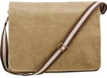 Borsa A Tracolla Quadra Vintage In Tela BC764 (Taglia Unica) (Sahara)