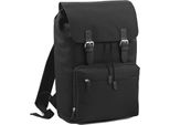 Zaino / Zaino Per Laptop Bagbase Heritage, Per Laptop Fino A 17 Pollici BC2540 (Taglia Unica) (Nero/Nero)