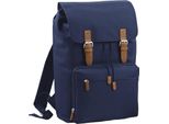 Zaino / Zaino Per Laptop Bagbase Heritage, Per Laptop Fino A 17 Pollici BC2540 (Taglia Unica) (Blu Scuro)