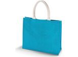 Kimood Borsa Da Spiaggia In Iuta Da Donna RW5614 (Taglia Unica) (Turchese)