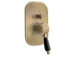 Sapho Kirké Black - Miscelatore Da Incasso Per 2 Apparecchi, Con Corpo, Bronzo KI42NB