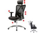 Sedia Da Ufficio Sihoo Sedia Da Scrivania, Ergonomica, Supporto Lombare Regolabile, Capacità Di Carico 150 Kg ~ Senza Poggiapiedi Nero