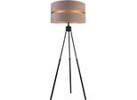 Lampada Da Terra Soggiorno Grigio-Oro Lampada Da Terra Treppiede Design Moderno E27 Della Serie N340 (N340-GRGR)
