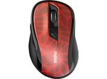 Rapoo M500 - Mouse - Ottico - 7 Pulsanti - Senza Fili - 2,4 Ghz, Bluetooth 4.0, Bluetooth 3.0 - Ricevitore Wireless (Usb)