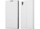 Cadorabo Custodia Per Cellulare Per Sony Xperia Z5 Custodia Protettiva In Argento Cover Etui Book Case Booklet