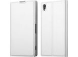 Cadorabo Custodia Per Cellulare Per Sony Xperia Z2 Custodia Protettiva In Argento Cover Etui Book Case Booklet
