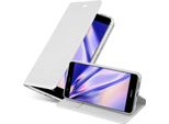 Cadorabo Custodia Per Cellulare Per Huawei P10 Lite Custodia Protettiva In Argento Cover Etui Book Case Booklet