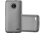 Cadorabo Custodia Protettiva Per Motorola Moto E4 In Grigio Custodia Per Telefono Cellulare Custodia In Silicone Tpu Custodia Di Copertura