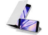 Cadorabo Custodia Per Cellulare Per Huawei P10 Custodia Protettiva In Argento Cover Etui Book Case Booklet