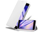 Cadorabo Custodia Per Cellulare Per Huawei P10 Plus Custodia Protettiva In Argento Cover Etui Book Case Booklet