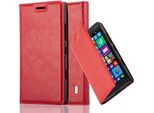 Cadorabo Cover Per Nokia Lumia 929 / 930 Cover Protettiva In Rosso Custodia Per Cellulare Cover Chiusura Magnetica