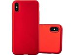 Cadorabo Custodia Protettiva Per Apple Iphone X / Xs In Rosso Custodia Del Telefono Cellulare Custodia In Silicone Tpu Cover Case