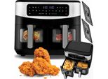 Fettfreie Friteuse Xxl Aft 3008 9L 2600W 2 Körbe Touch Panel