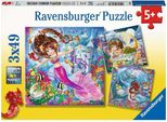 Ravensburger 8063 Ravensburger Bezaubernde Meerjungfrauen Puzzle 3X 49 Teile
