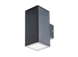 Kanlux Gori Lampada Da Parete Per Esterni Grafite, Alluminio, 2Xgu10, IP44, Senza Lampadina