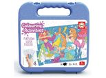Educa Puzzle Da Colorare Delle Sirene 50 Pezzi Con Pennarelli