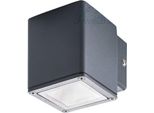 Lampada Da Parete Per Esterni Kanlux Gori, Alluminio, GU10, IP44, Grafite, Modello 29000