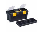 Ironside 100-438 Cassetta Degli Attrezzi In Plastica 400 X 220 X 198 Mm, Nero/Giallo