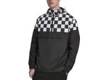 Bunda Urban Classics Check Pull Over Jacket Blk/Chess - M