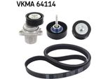 Skf | Set Di Cinghie Con Nervatura A V (Vkma 64114) Per Mazda