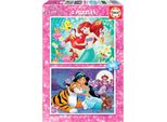 Educa Borras - Puzzle Disney KsiężNiczki Ariel I Jasmine 2X48 ElementóW
