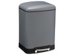 5 Five Simply Smart - Metall-Tretabfalleimer 6L "Ariane"" Anthrazitgrau"