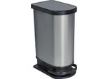Pattumiera A Pedale 50L Paso Carbonio/Nero