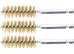 Bgs Spazzola In Ottone 17 Mm Esagono Esterno 6,3 Mm (1/4") 3 Pezzi - 3078-17-M"