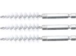 Bgs Spazzola In Nylon 12 Mm Esagono Esterno 6,3 Mm (1/4") 3 Pezzi - 3078-12-N"
