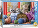 Eurographics Puzzle Knitting Kitten Xl 500 Pezzi