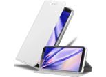 Cadorabo Custodia Per Cellulare Per Htc Desire 12 Plus Custodia Protettiva In Argento Cover Etui Book Case Booklet