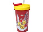 Lego 40441725 Tazza Lego Con Cannuccia Iconic Girl, 0,5 Litri