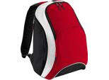Zaino Bagbase Teamwear, 21 Litri (2 Pezzi/Confezione) BC4203 (Taglia Unica) (Rosso/Nero/Bianco)