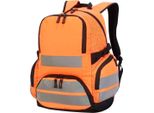Zaino Shugon London Pro Hi-Vis (2 Pezzi/Confezione) BC4161 (Taglia Unica) (Arancione)