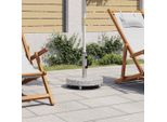 Vidaxl Supporto Per Ombrellone In Granito 30 Kg Rotondo Grigio