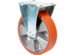 Ruota Fissa 80Mm 120Kg Cast-Pur 104X80Mm Alluminio Bs Rollen