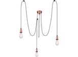 Globo Lighting Lampada A Sospensione In Metallo Color Rame, 3X E27